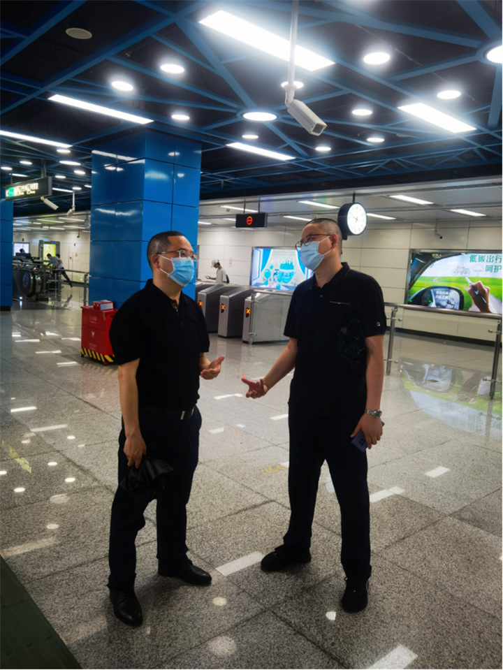 公司黨委書記、執(zhí)行董事朱軍到廣州地鐵項目開展調(diào)研
